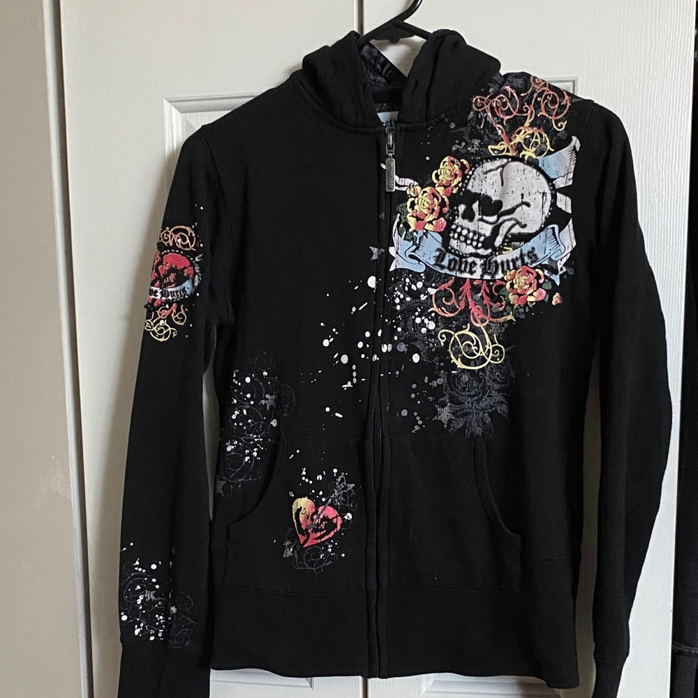 Y2K streetwear society zip up